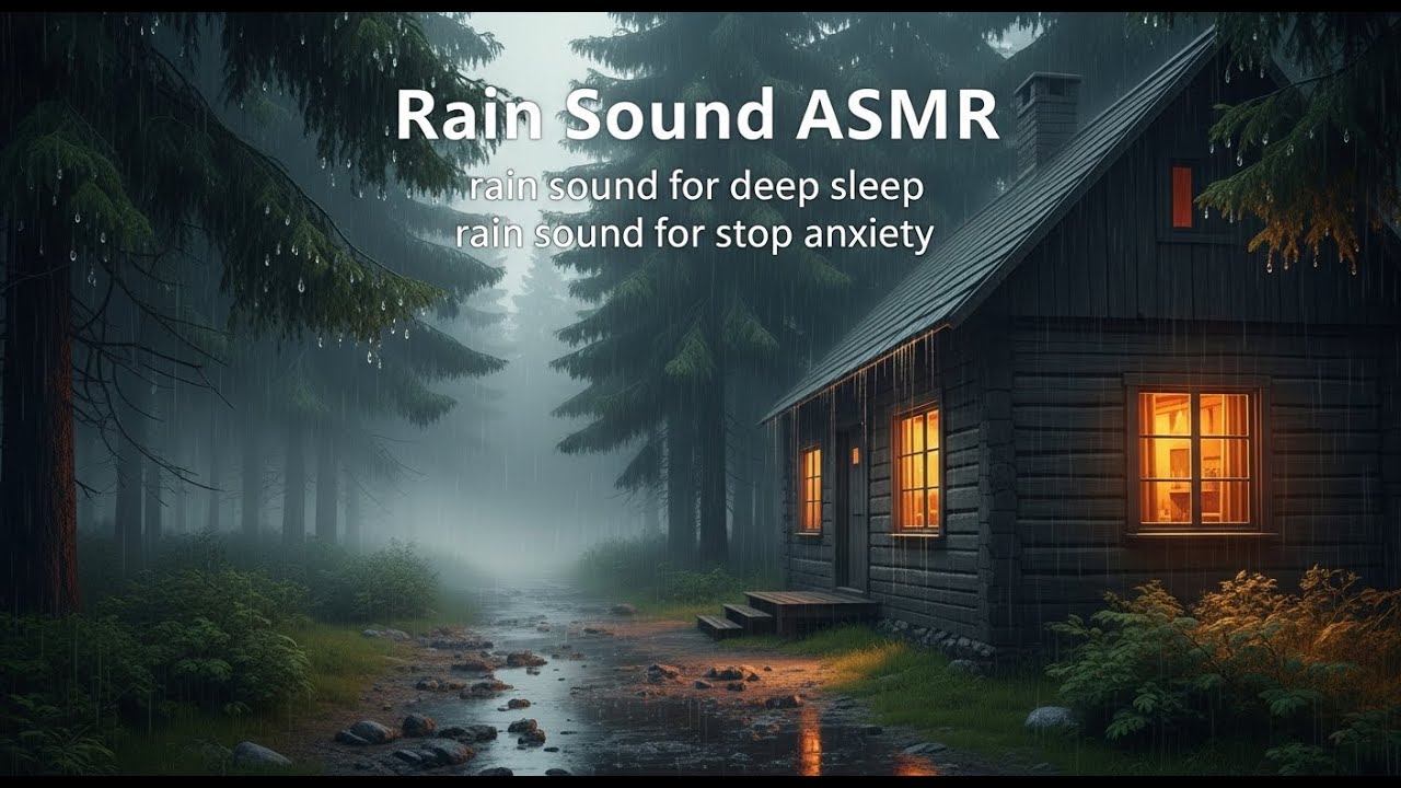 Calm Night Rain and Thunder Sounds for Deep Sleep and a Peaceful Restful Mind All Night