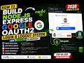How to Build Node.js Express Google OAuth2 Login &amp; Logout System with MongoDB in Browser Using JS