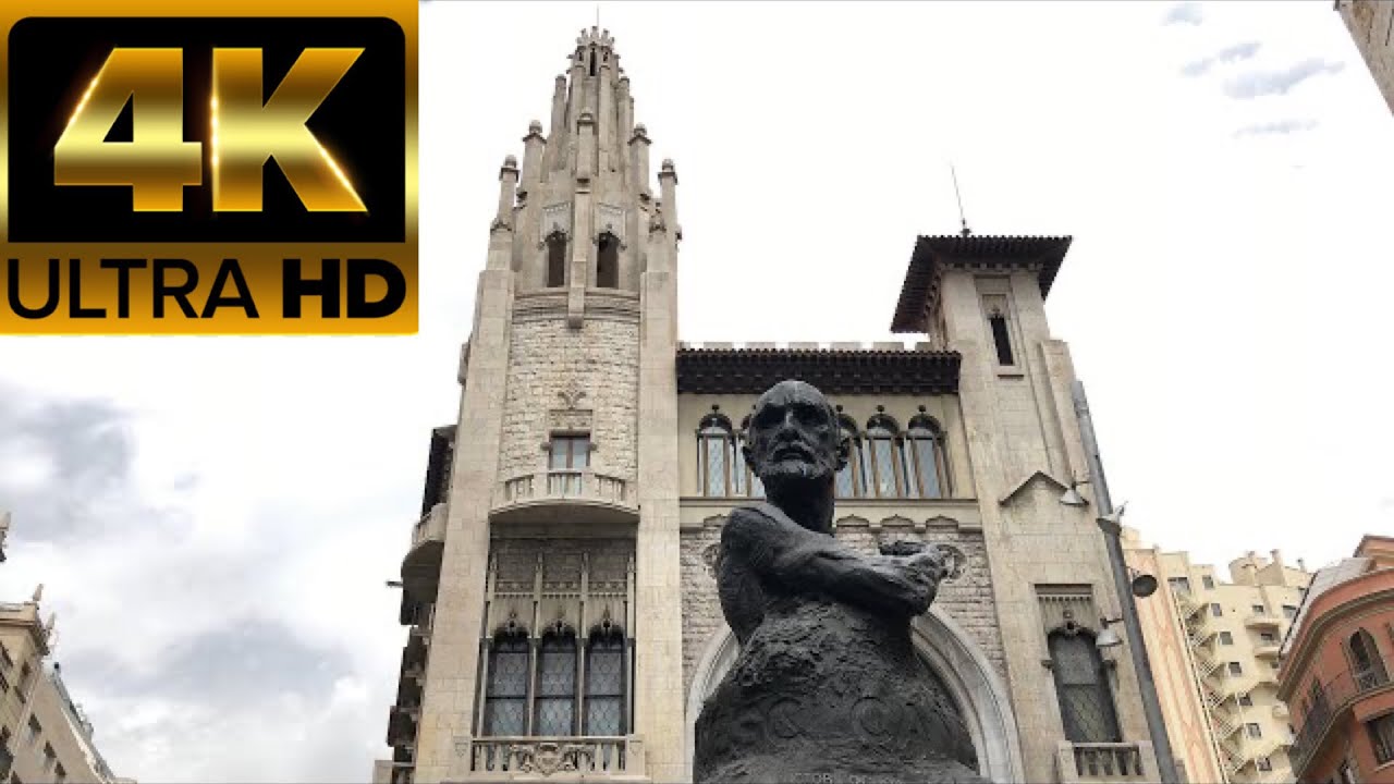 [4K] Barcelona Walking Tour - Gothic Quarter, El Born - YouTube