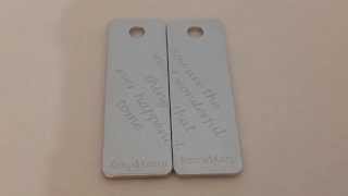 クリスマスプレゼントやお友達とお揃いでもとっても可愛いペアギフト★とっても可愛いお名前入りのプレートです！名入れペアプレート