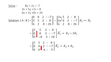 MA 202 and EC MA204 - Module VI - Numerical techniques II - Gauss elimination - Gauss seidal method.