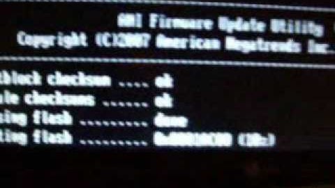 Updating BIOS on ECS A780GM-A in MS-DOS