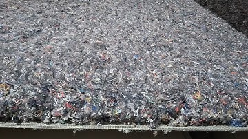 Airlay line processing SHODDY fibers