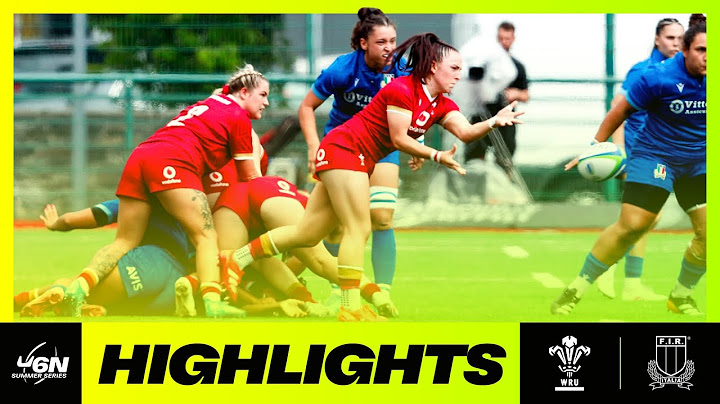 HIGHLIGHTS | WALES v ITALY | U6N 2025 WOMEN'S SUMMER SERIES