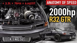 🛠 KING32 - Maatouks Racing 2000hp, 70psi record-setting R32 GT-R | ANATOMY OF SPEED