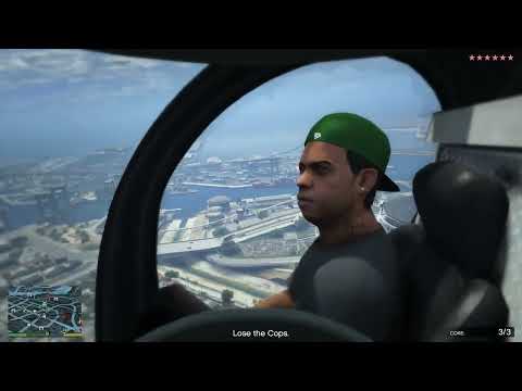 GTA 5 - Franklin & Lamar Yacht Heist + Ten Star Escape