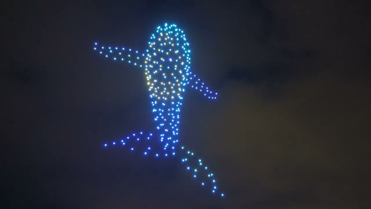 1st Ocean Beach Luminosity Drone Light Show!