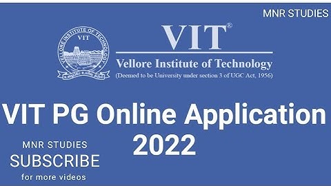 VIT NEW 2022 DATES and fee for exam all details.🏷️