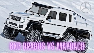 BRABUS G700 6x6 Vs MAYBACH G Wagon’s 🤍🩶 @MercedesBenz @brabus @MercedesBenzMaybachFans