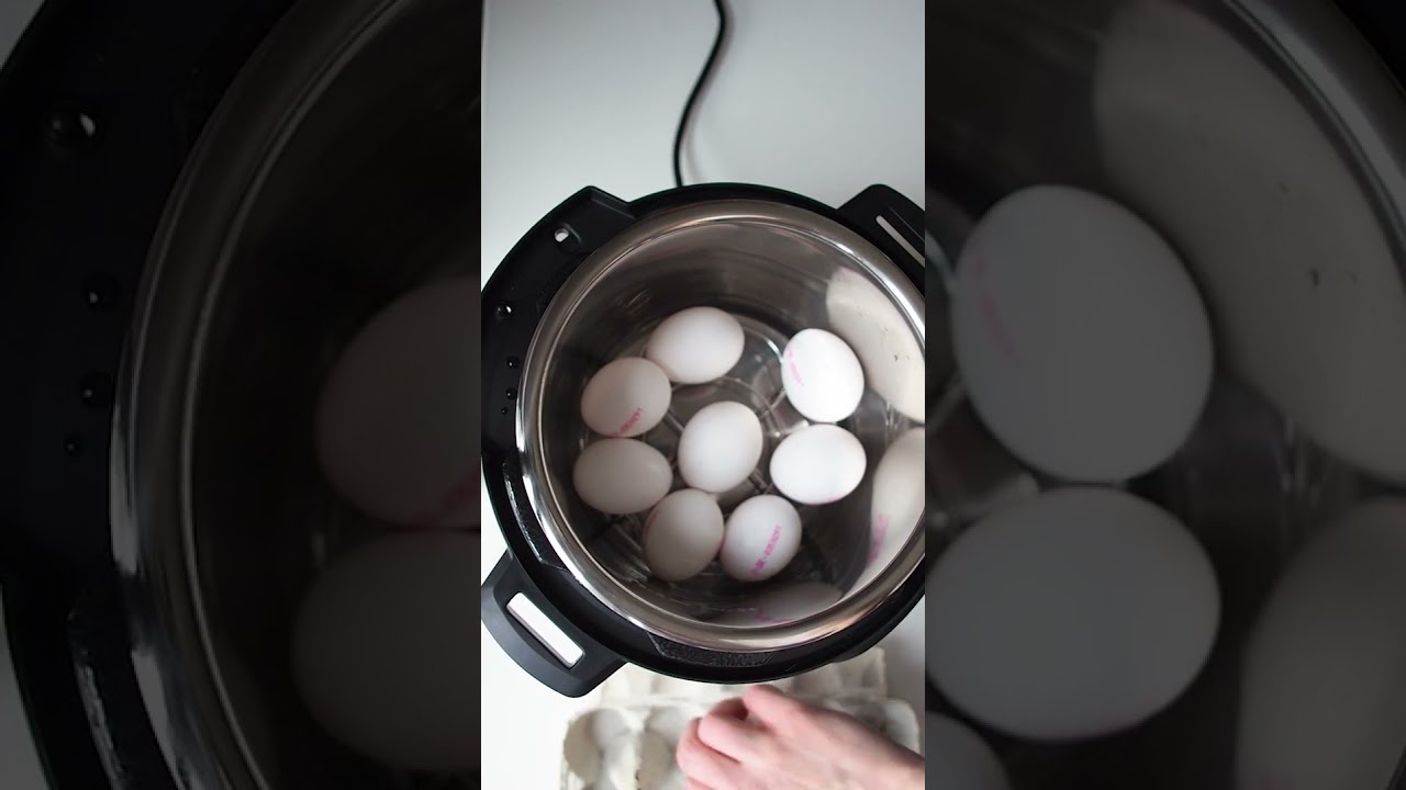 HARD BOILED EGGS instant pot shorts Pressure cooker hard boiled eggs