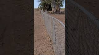 Creepy hole and footprints at Imperial Historic Cemetery in Imperial, CA.
