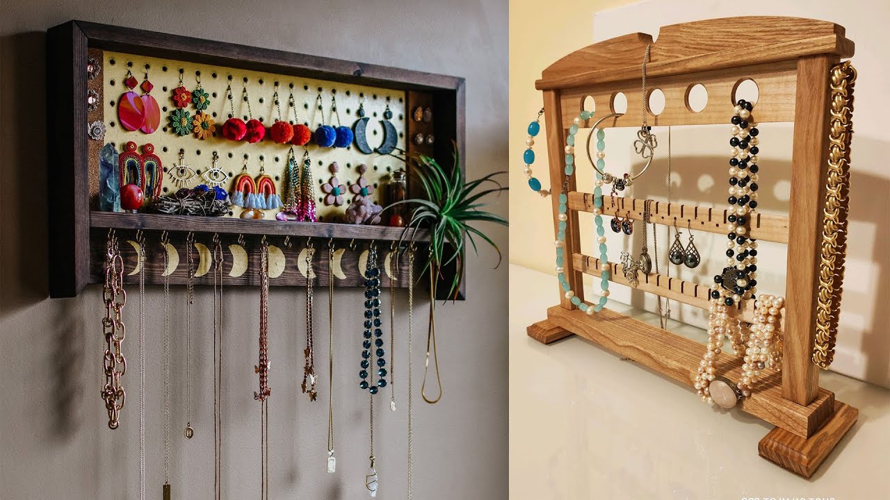 TOP 100 Wooden jewelry organizer ideas | Wall mounted jewelry holder | Original diy projects