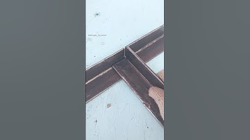 Welding Tips and Tricks. One of the Best Ways to Cross-Join Metal Corners for welding #shorts #diy