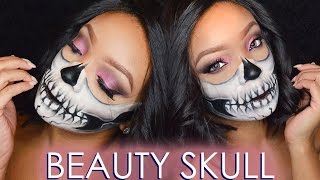 HALLOWEEN BEAUTY SKULL MAKE UP TUTORIAL screenshot 3