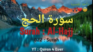Surah Al-Hajj / Heart touching recitation❤❤😇😇🎧🎧💚💚🕋🕋🤗🤗.#like 💚#share 💚#subscribe 💚