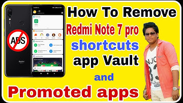How To Remove Redmi Mobile promoted apps and shortcuts app vault _Redmi mobile sicret settings