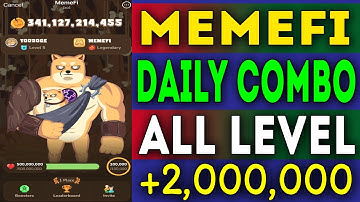 memefi daily combo | All levels | today memefi 2,000,000 coin