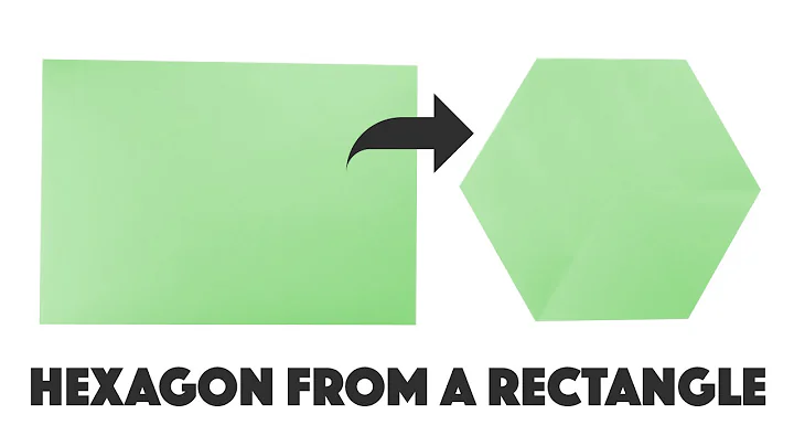 Make a Hexagon from a Rectangular Sheet of Paper A4/ US Letter