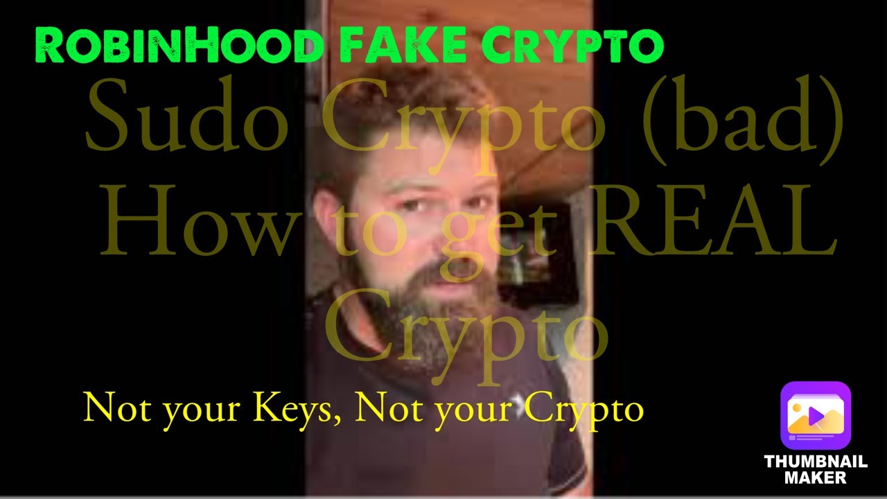 RobinHood Crypto is FAKE Crypto, How to Get the REAL Stuff
