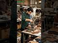 How It's Made: Mass Production of Leather Shoes in Factory #shorts