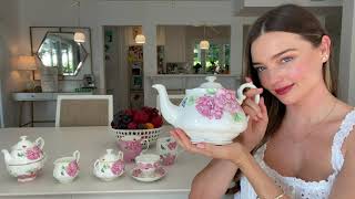 Miranda Kerr Shares Her Favourite Royal Albert Pieces + Why She Loves Them
