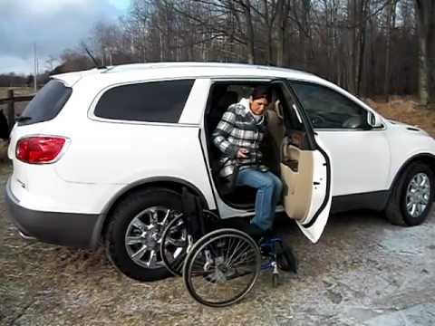 Glide n Go in Passenger Rear of Small SUV GMC Acadia