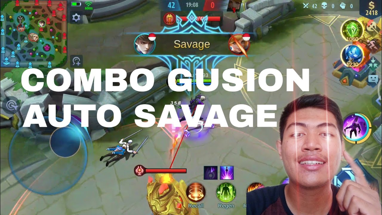TUTORIAL HERO MOBILE LEGENDS : GUSION CARA MENGGUNAKAN 
