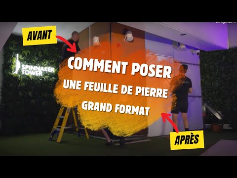 NATURAMAT - Pose d'une feuille de pierre Designflex grand format