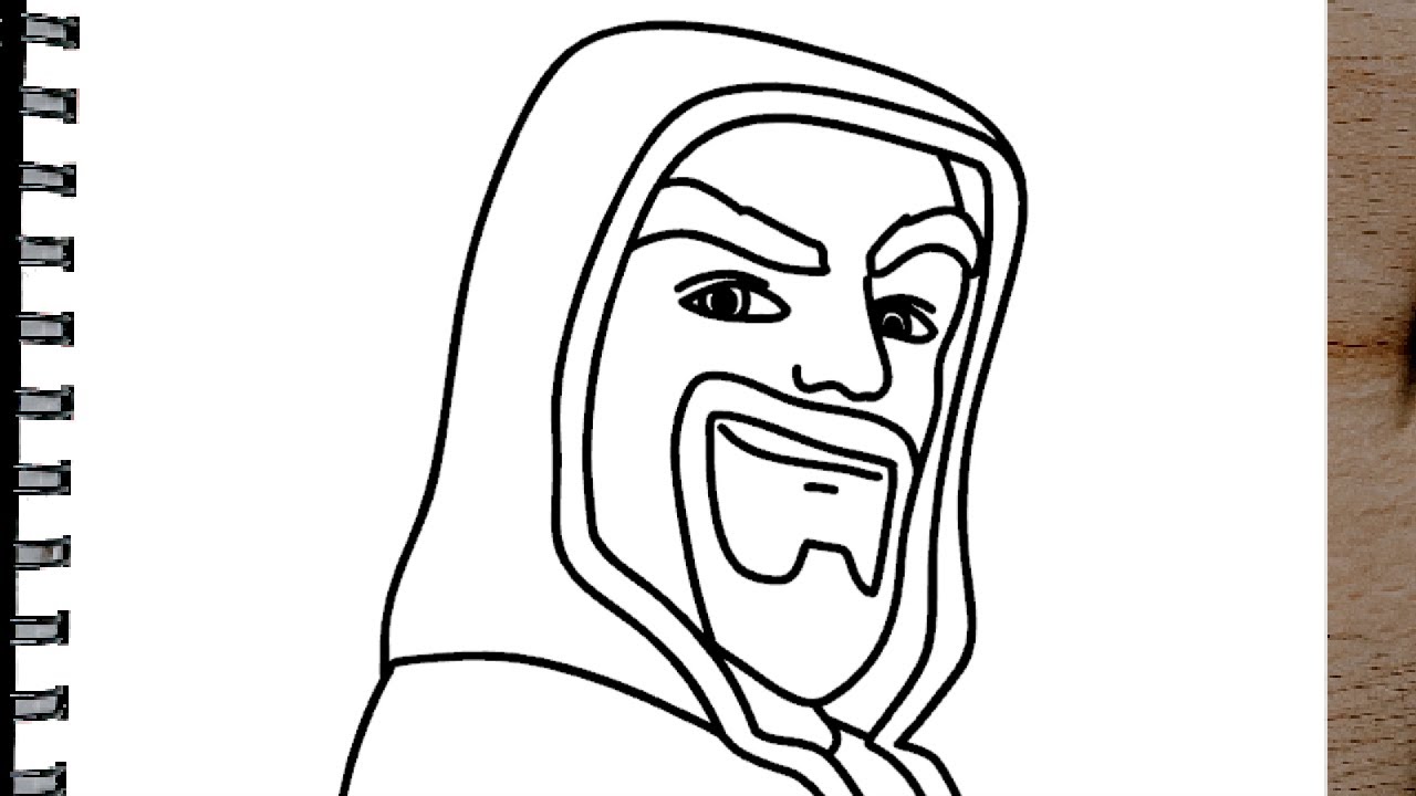 Como dibujar al Mago de Fuego de Clash Royale - YouTube