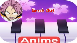 V6 - Break Out ( Fairy Tail ) Anime Tiles : Piano Music screenshot 5