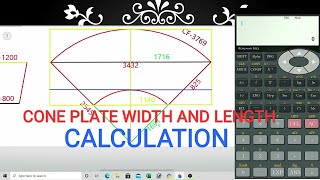 CONE Plate Width and length calculation screenshot 4