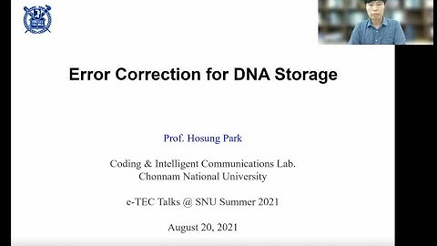 [ZM4] Error Correction for DNA Storage