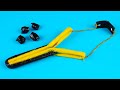 How to make a simple paper slingshot  paper toys weapon