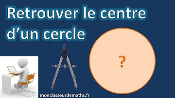 Comment calculer le centre du cercle ?