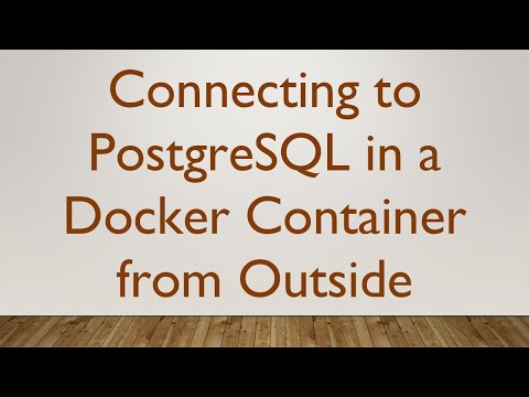 Connecting to PostgreSQL