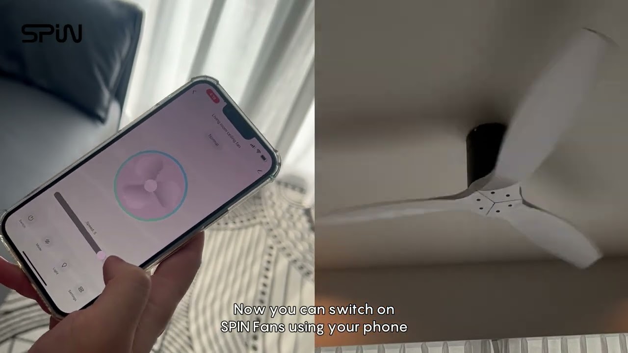 SPIN WiFi Ceiling Fan Pairing Tutorial