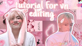 VN app editting tutorial (how to edit bts video in vn app)❤️❤️ screenshot 5
