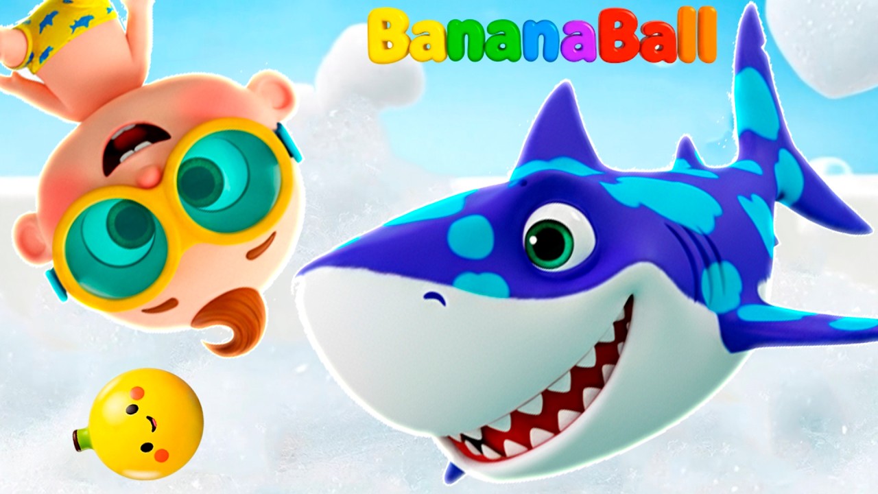 Bath Time Adventure 🦈 Fun Bath Song for Kids | BananaBall Nursery Rhymes