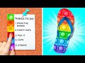 POP IT HACKS FOR ANY OCCASION || Awesome Hacks And Tricks With Pop It By 123 GO! SERIES