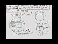 How to find the minimum surface area of a cylindrical can to hold a given volume