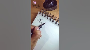 Writting My Subscribers Name #calligraphy #calligraphyname #lettering