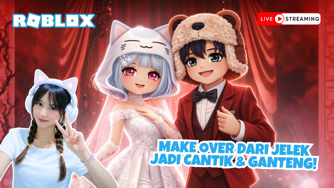 LIVE: DESIGN AVATAR ROBLOX JADI CANTIK DAN GANTENG – DRESS TO IMPRESS #trending #roblox #viral
