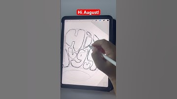 Hi August #procreate #digitalart #digitaldrawing #procreatetutorial #lettering #procreatelettering