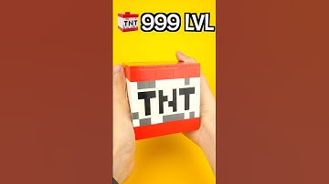 Level 1 VS Level 999 LEGO Minecraft TNT #lego #shorts