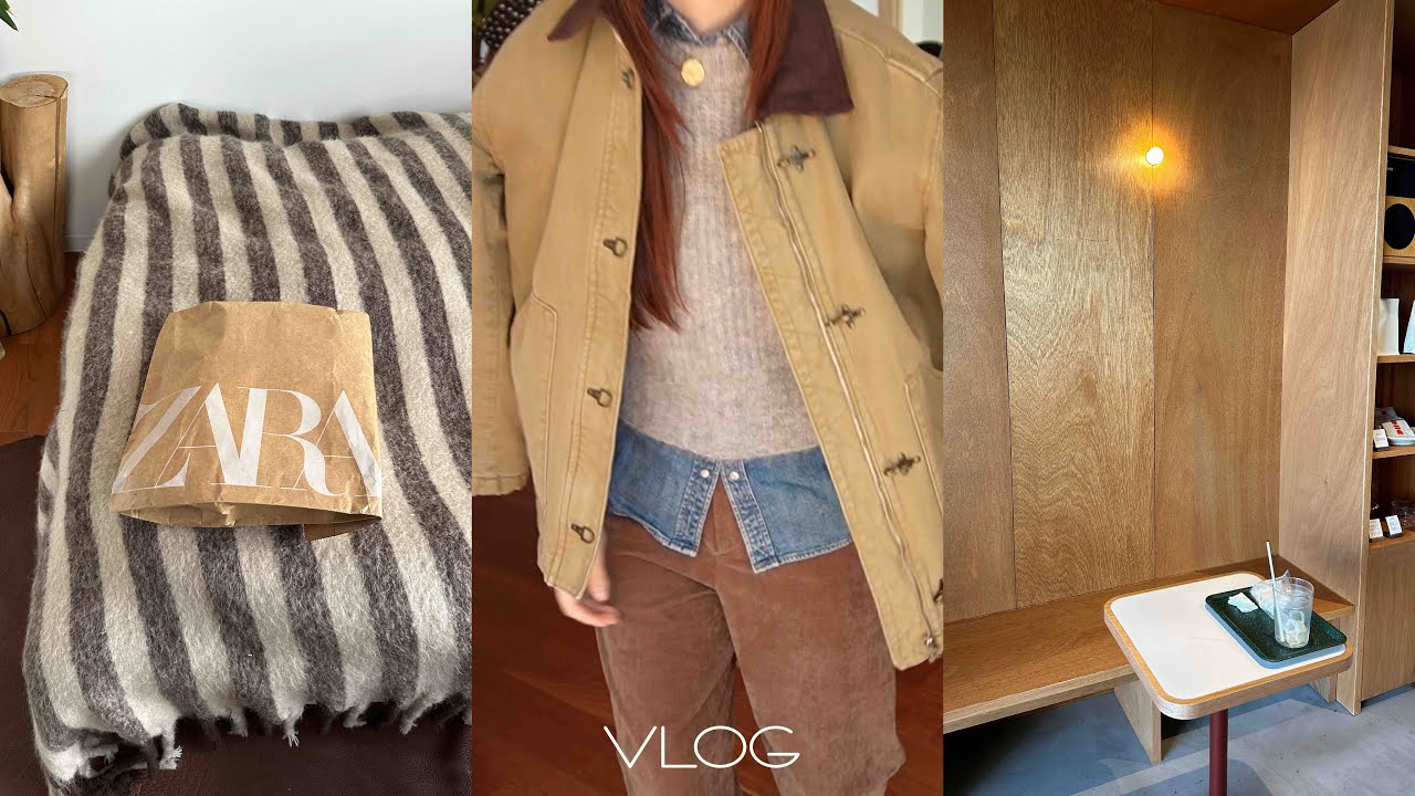 [VLOG]8泊分のパッキング.冬の北海道/午前中に仕事を終わらせて新しくオープンしたカフェへ/ZARA購入品