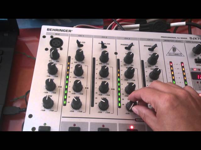 Mixer Behringer Djx 700 - YouTube