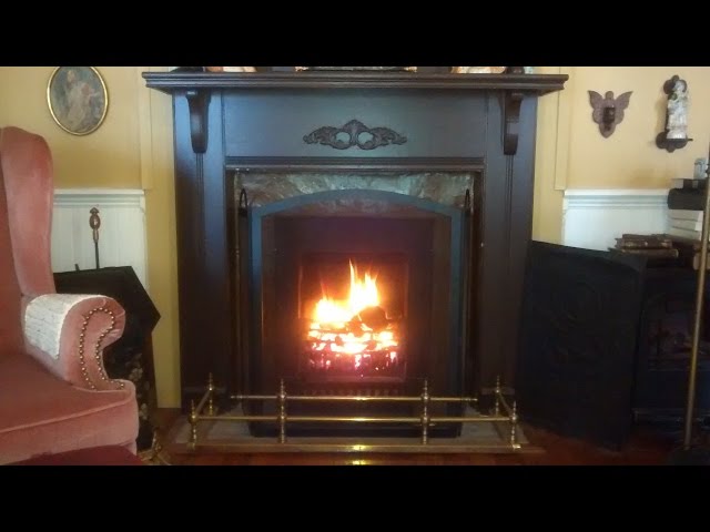 How to Light a Victorian Coal Fireplace - YouTube