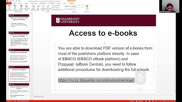 5  Library e resources video