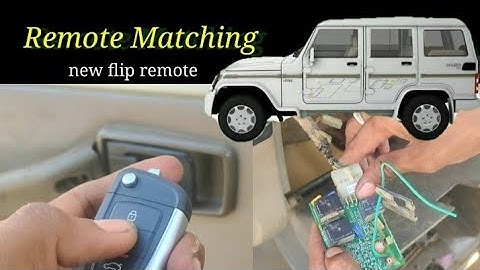 Old / New Bolero Remote Matching | Flip key Remote | Ahshani Work