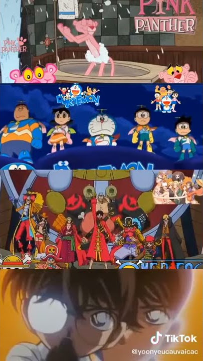 pink phanter,doraemon,luffy,detective conan ml remix